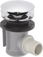 Waste set push-open for bath tubs