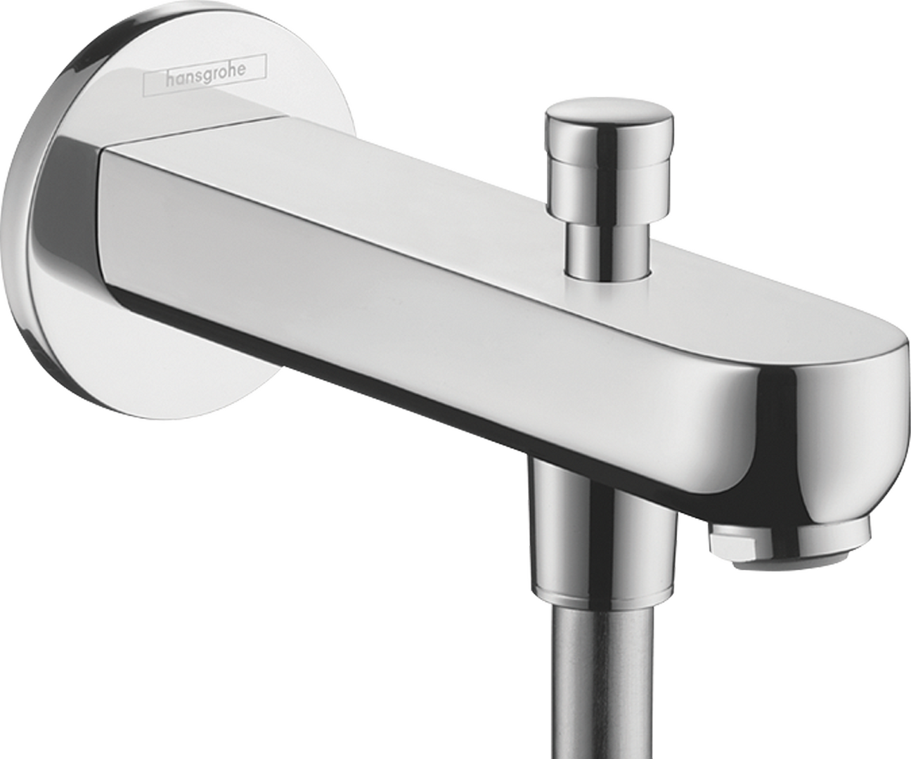 Bath spout 15.2 cm with diverter valve