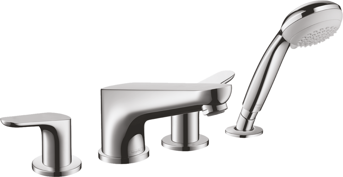 4-hole rim mounted bath mixer