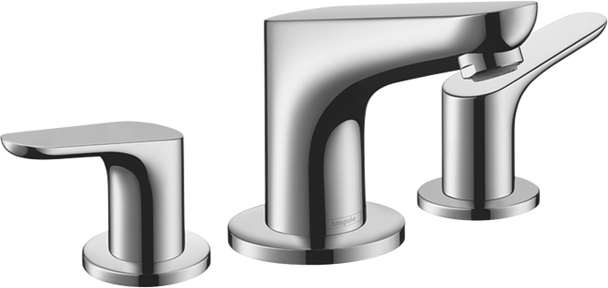 3-hole basin mixer 100 with pop-up waste set