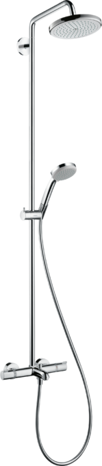 Showerpipe 220 1jet with thermostatic bath mixer