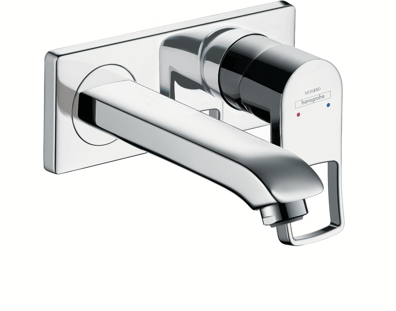 2-Hole Single Lever Basin Mixer for wall-mounting 165mm