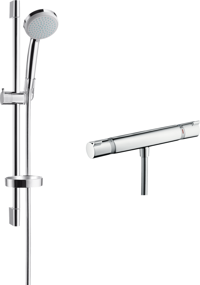 opbouw douchesysteem Vario EcoSmart met Ecostat Comfort thermostaat en glijstang 65 cm