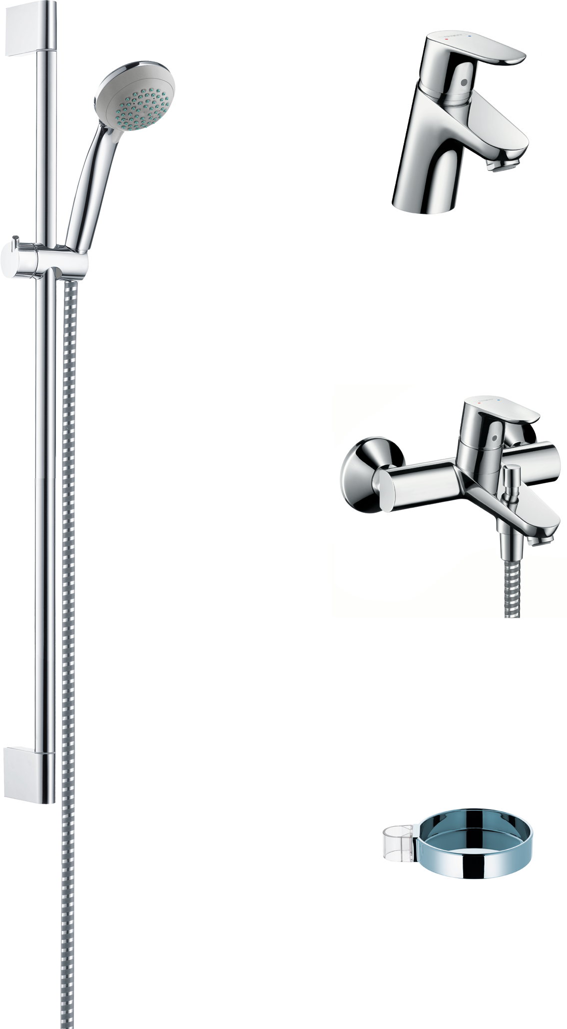 HG tub comfort set Focus E 2 chrome