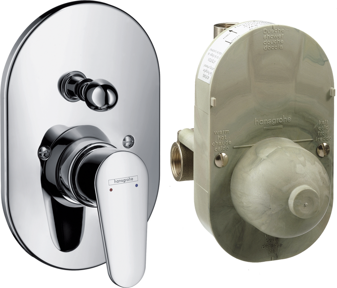 Single Lever Bath Mixer Set