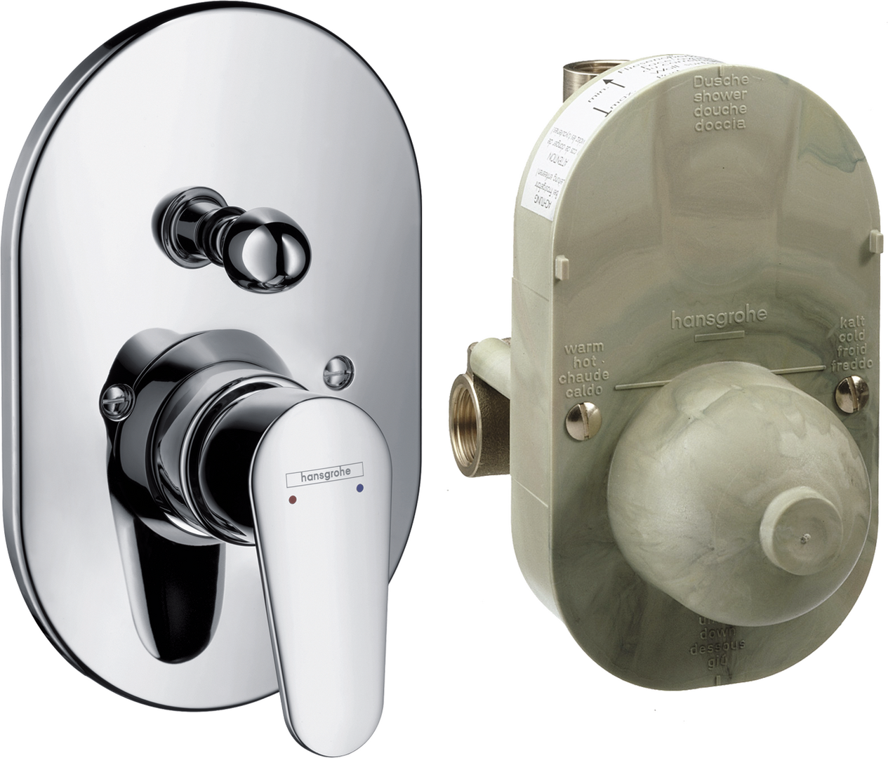 Single Lever Bath Mixer Set