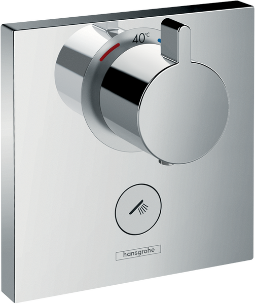 Bateria termostatyczna HighFlow do 1 odbiornika z dodatkowym wyjściem, podtynkowa Bateria termostatyczna HighFlow do 1 odbiornika z dodatkowym wyjściem, podtynkowa