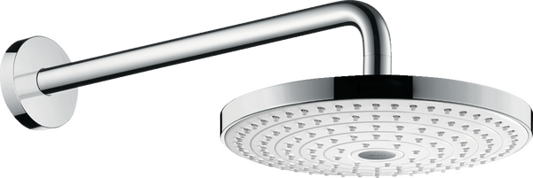 Huvuddusch 240 2jet med duscharm för väggmontage 39 cm