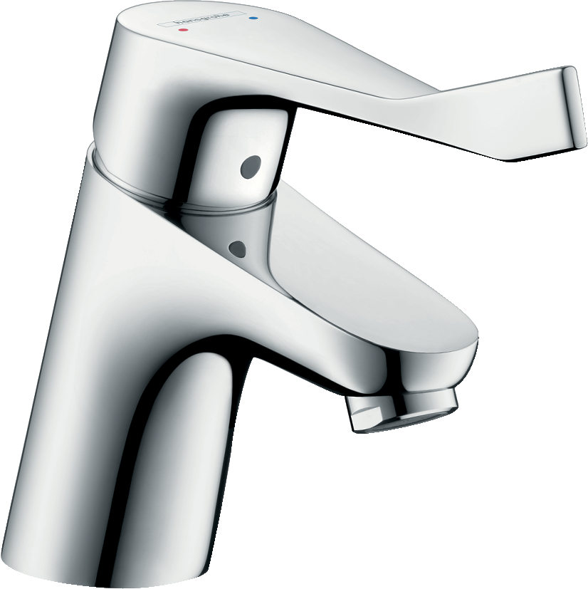 Decor Single lever basin mixer 70 with extra long handle without waste set