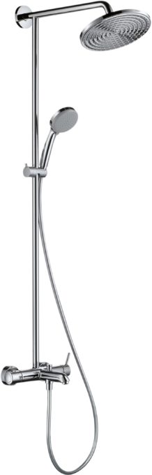 Showerpipe 240 1jet with single lever bath mixer