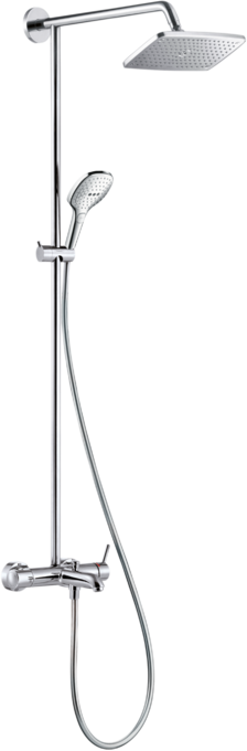 Showerpipe 240 1jet with single lever bath mixer