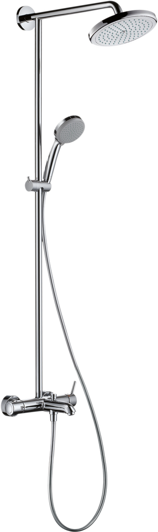 Showerpipe 220 1jet with single lever bath mixer