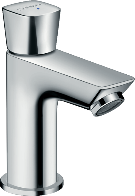 Pillar tap 80 for cold water or pre-adjusted water without waste set