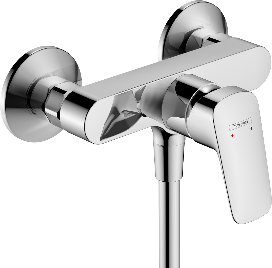 Single lever shower mixer for exposed installation 2 ticks