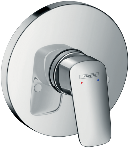 Single lever shower mixer for concealed installation