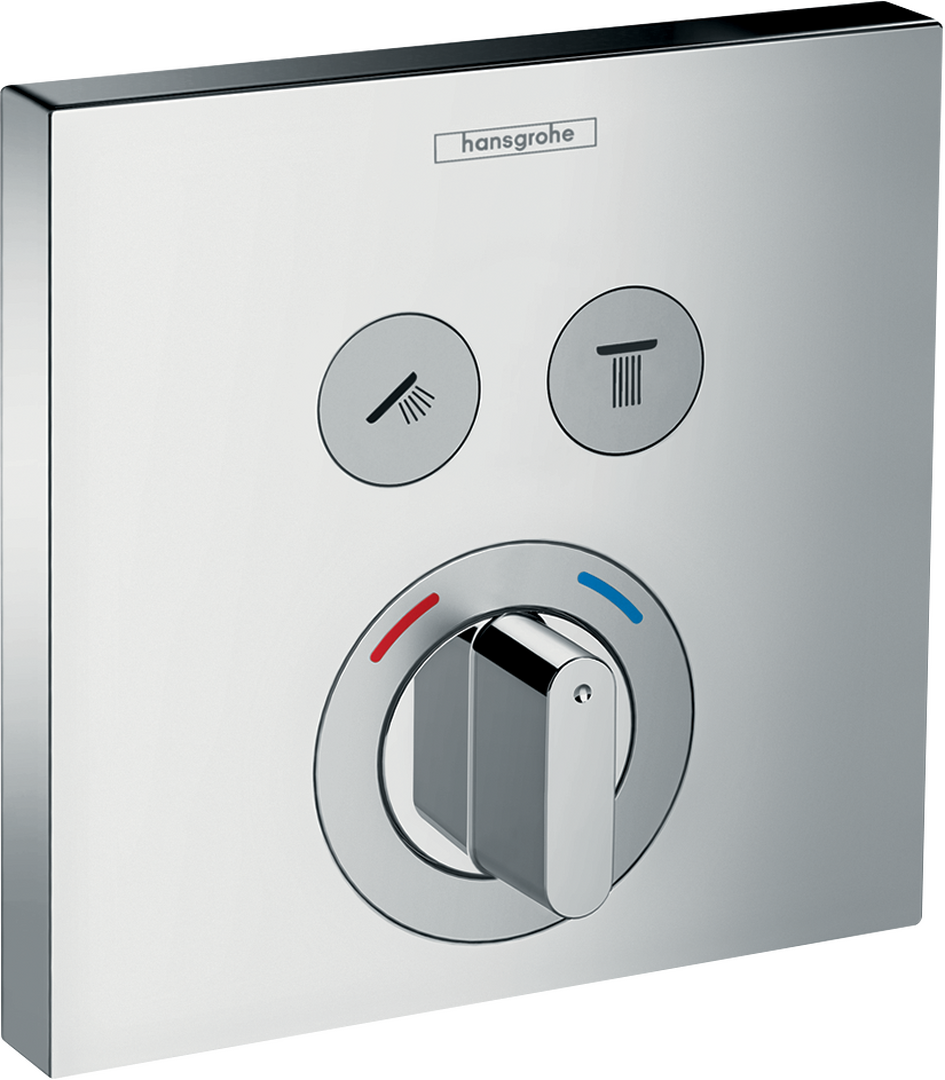 Mezclador empotrado para 2 funciones (llaves de paso)