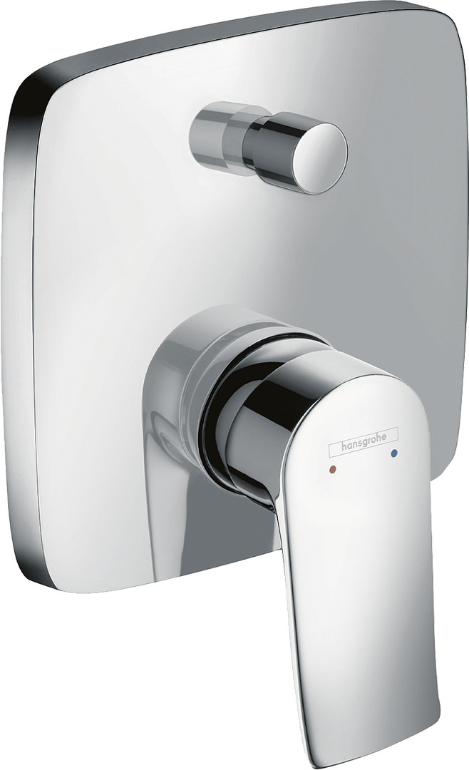 Eéngreepsbadmengkraan voor wandinbouw - met ingebouwde beluchter - Belgaqua gekeurd