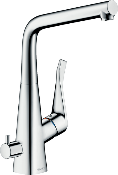 Single lever kitchen mixer 320, device shut-off valve,1jet