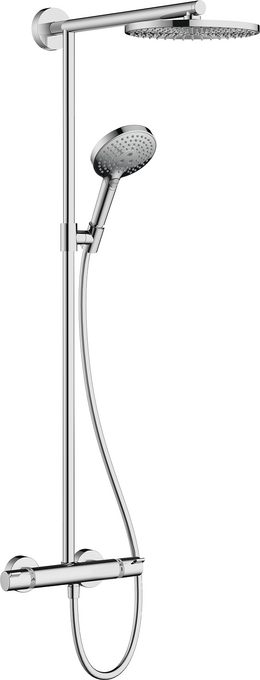 Showerpipe 240 1jet EcoSmart with thermostatic shower mixer
