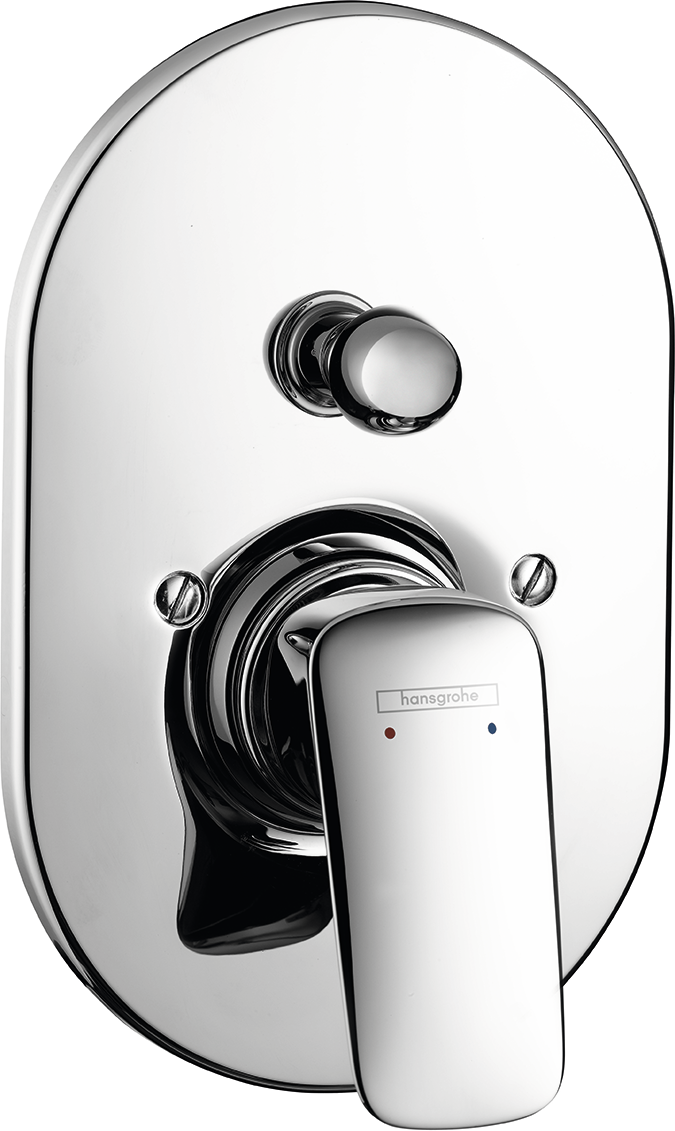 Single lever bath mixer for concealed installation