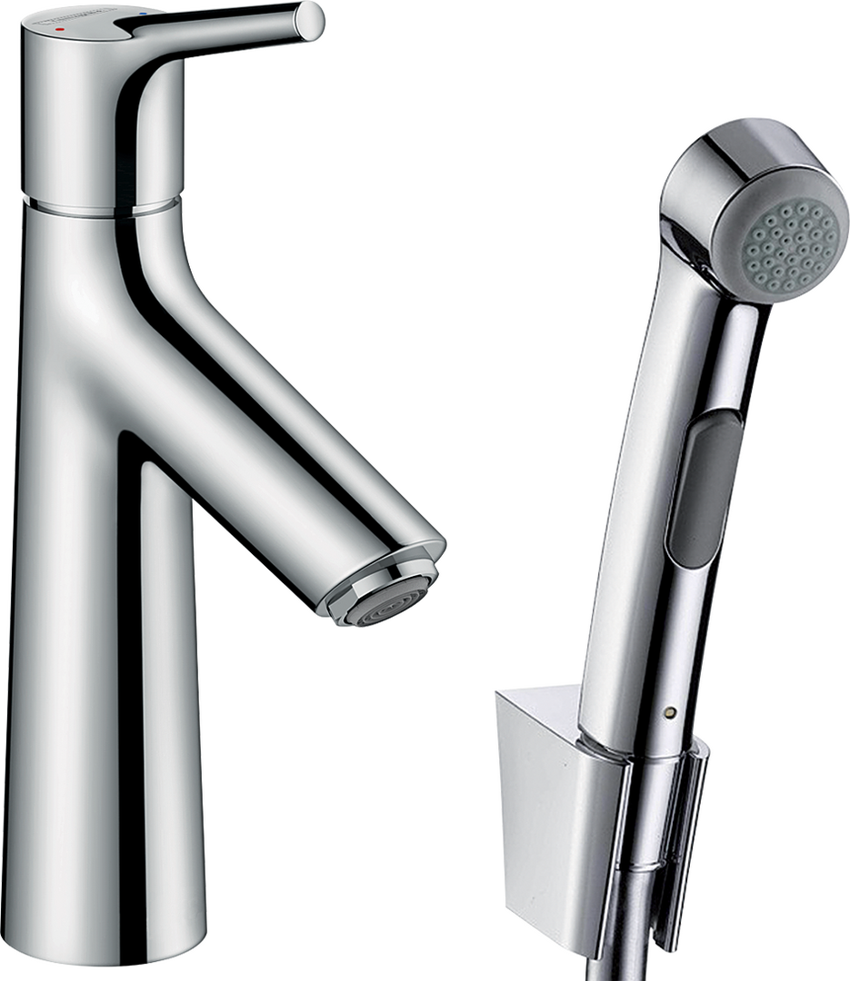 Monomando de lavabo con teleducha de bidé y flexo de 160 cm