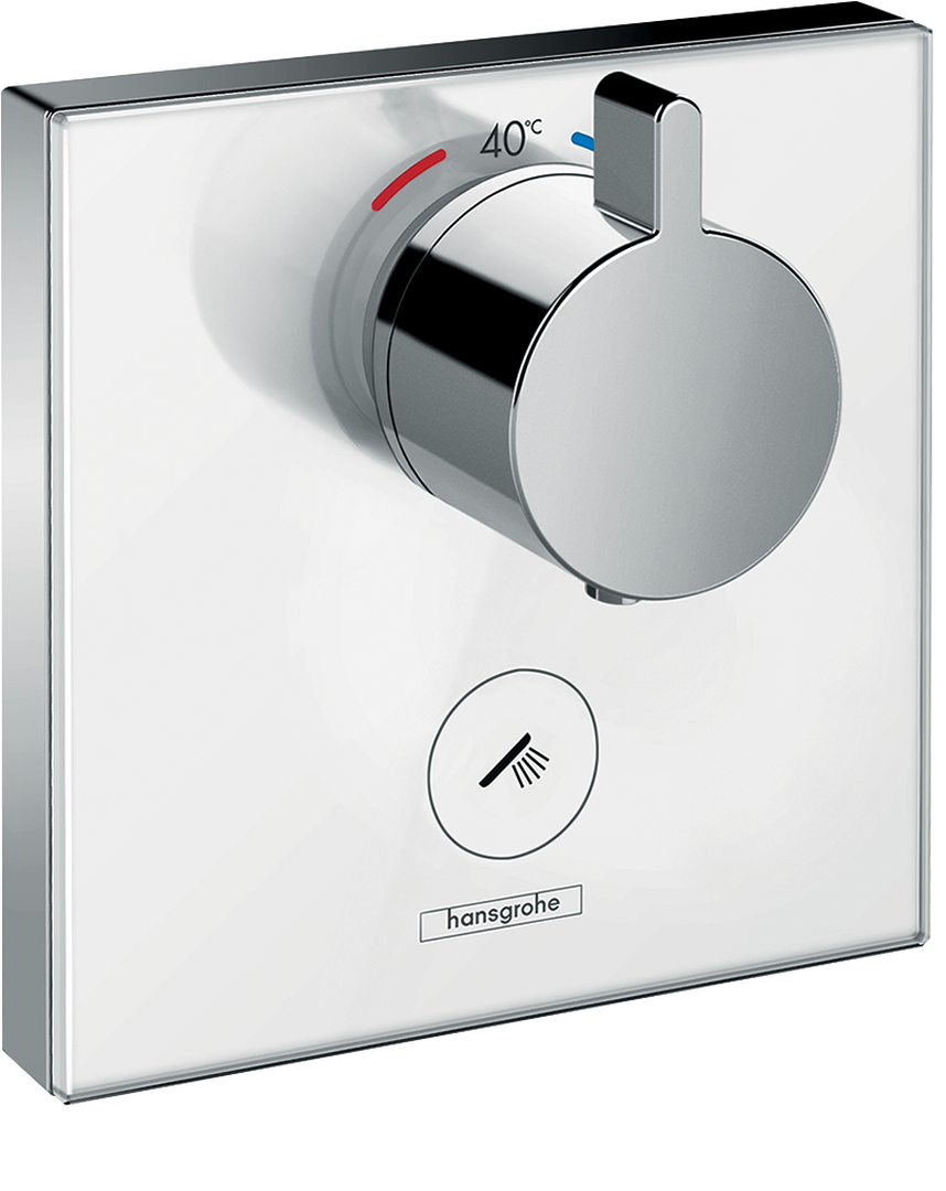 Thermostat HighFlow for concealed installation for 1 function and additional outlet