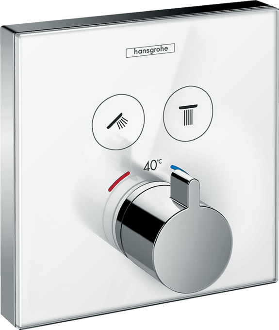 Thermostat for concealed installation for 2 functions