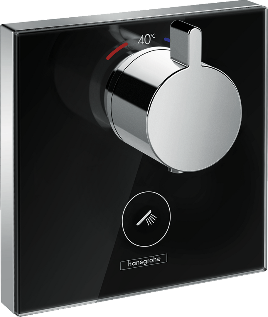 Thermostat HighFlow for concealed installation for 1 function and additional outlet