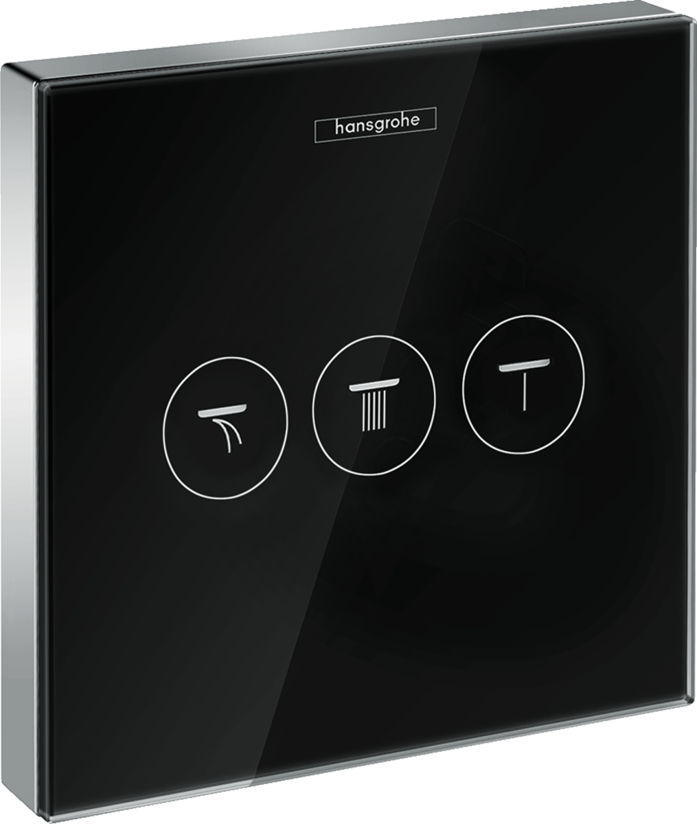 Set de finition en verre Robinet d'arrêt pour 3 fonctions