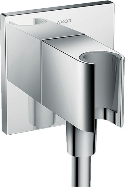 Wall outlet square with shower holder