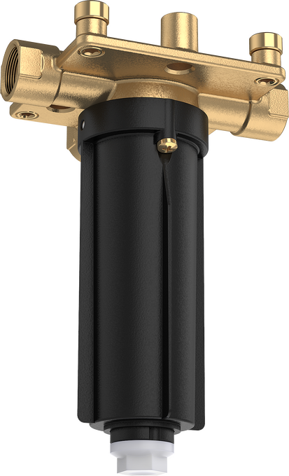 Basic set for overhead shower with ceiling connector