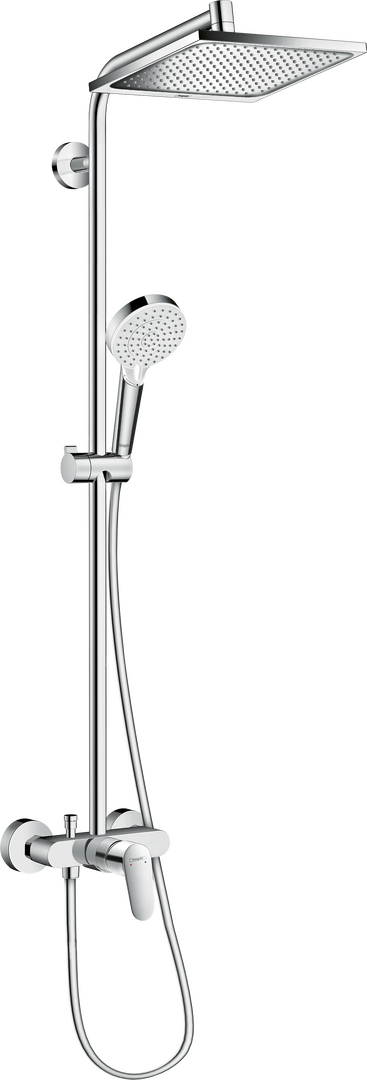 Crometta E 240 1jet Showerpipe с однорычажным смесителем