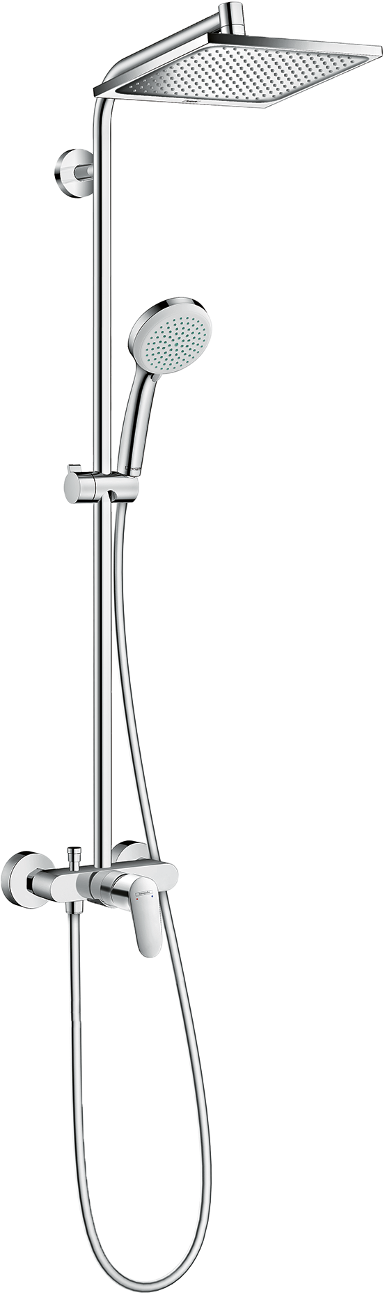 淋浴管240 单速，带单把手淋浴龙头