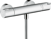 Thermostatic shower mixer for exposed installation