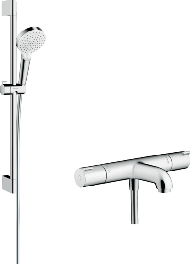 Combisetti Vario EcoSmart 12/min, tanko 65 cm, Ecostat 1001 CL Nordic amme/suihkutermostaatti Combisetti Vario EcoSmart 12/min, tanko 65 cm, Ecostat 1001 CL Nordic amme/suihkutermostaatti