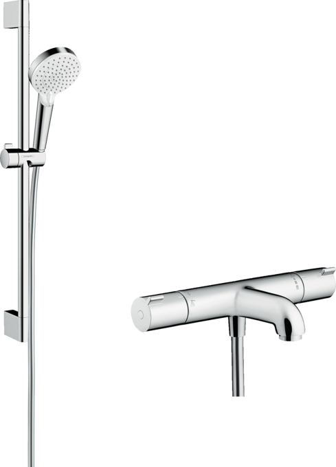 Brusersystem til frembygning Vario med Ecostat 1001 CL kartermostat uden rosetter/forskruninger