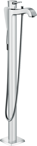 Single lever bath mixer floor-standing with lever handle