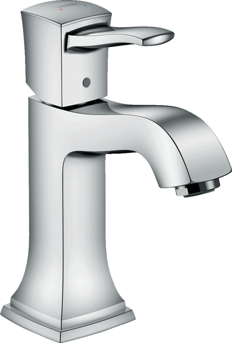 Single lever basin mixer 110 with lever handle and pop-up waste set 3 ticks