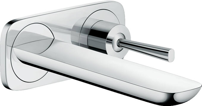 Single lever basin mixer for concealed installation wall-mounted with spout 16.5 cm