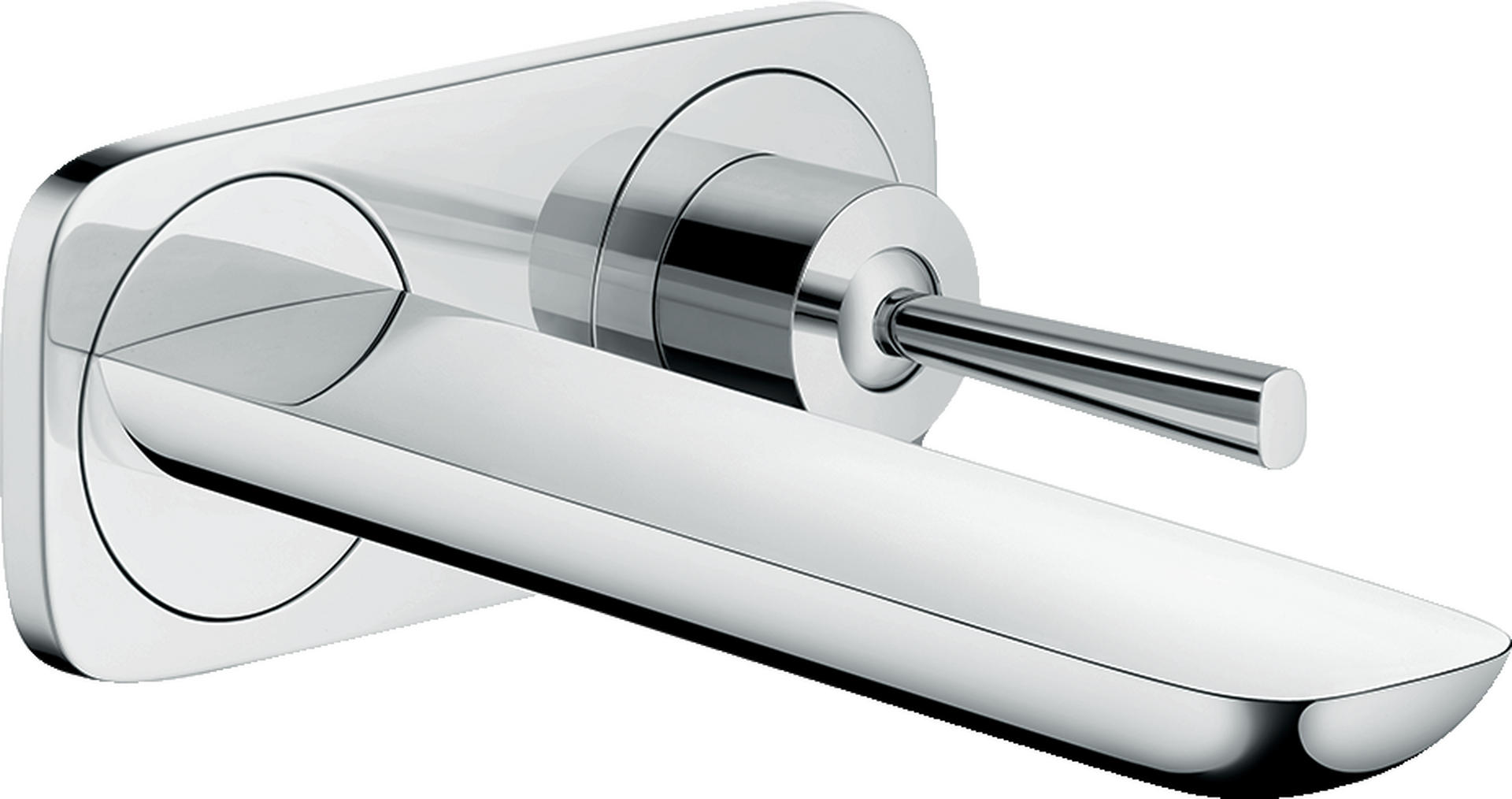 Single lever basin mixer for concealed installation wall-mounted with spout 16.5 cm 2 ticks