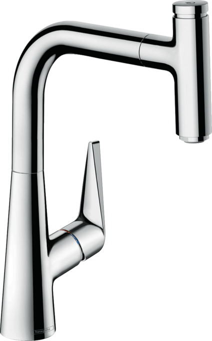 Single lever kitchen mixer 220 with pull-out spout and sBox