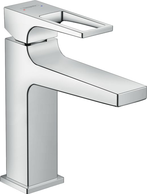Single lever basin mixer 110 with loop handle without waste set