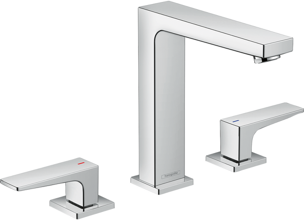 Rubinetteria 3 fori lavabo 160 con maniglia a leva e piletta push-open