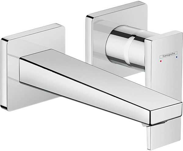 Jednouchwytowa bateria umywalkowa z wylewką 16,5 cm, ścienna, podtynkowa