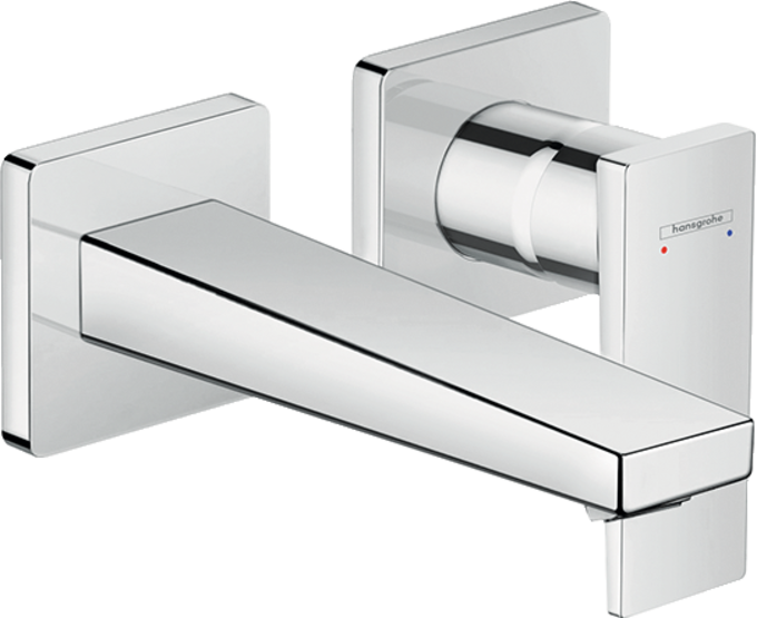 Single lever basin mixer for concealed installation wall-mounted with lever handle and spout 16