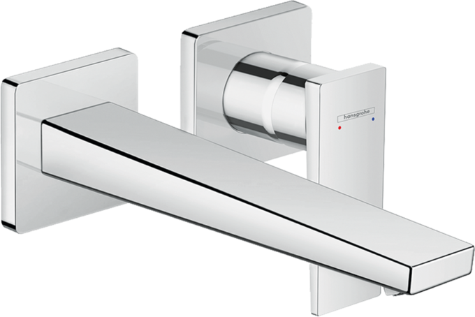 Single lever basin mixer for concealed installation wall-mounted with lever handle and spout 22