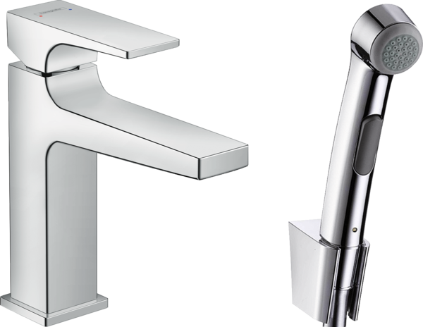 Miscelatore monocomando lavabo con doccetta bidette e flessibile doccia 160 cm Miscelatore monocomando lavabo con doccetta bidette e flessibile doccia 160 cm