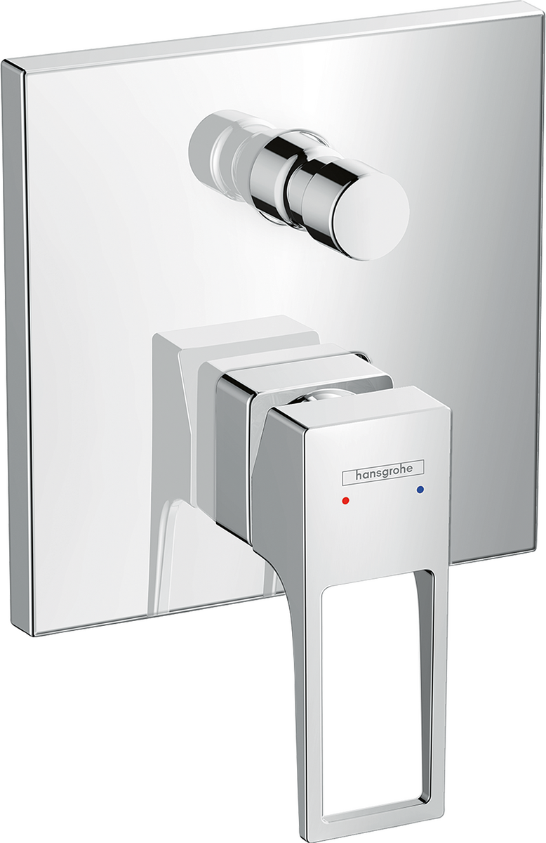 Single lever bath mixer for concealed installation with loop handle for iBox universal