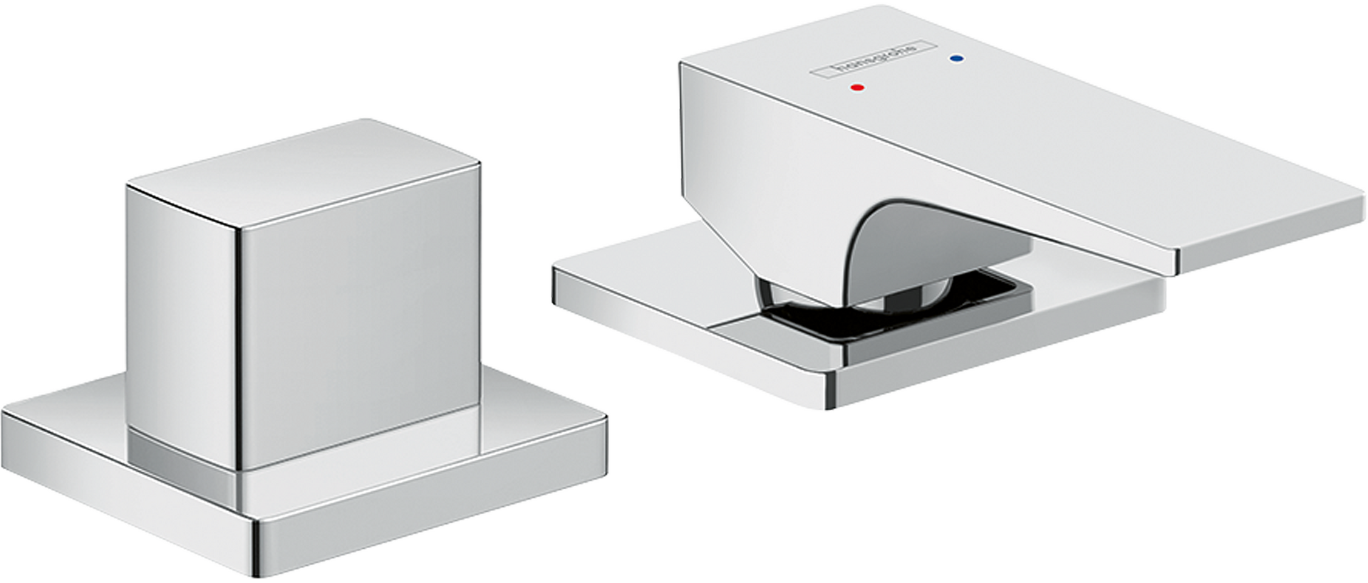 Rubinetteria 2 fori monocomando bordo vasca con maniglia a leva