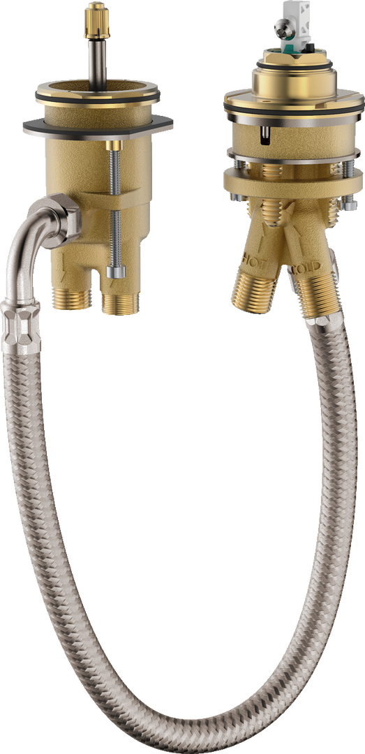 Innbyggingsdel til 2-hulls armatur til karkant